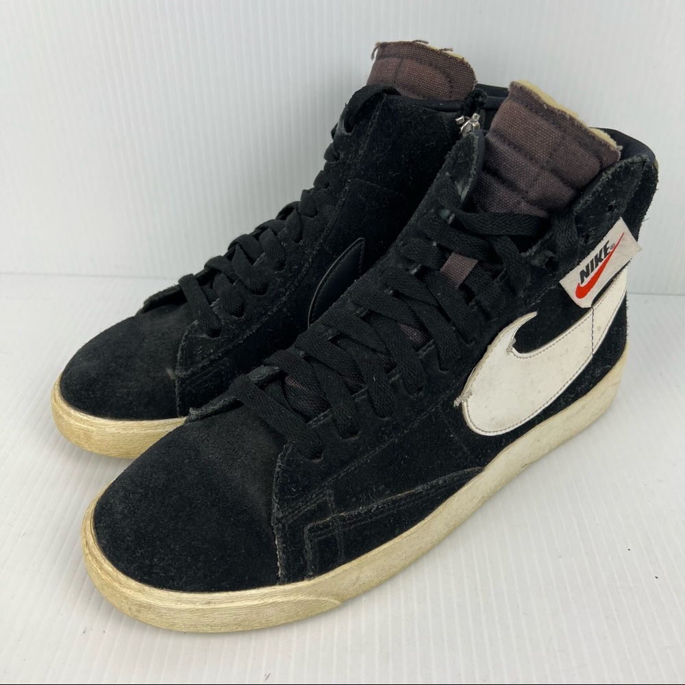 Nike Blazer Mid Rebel Black Sneakers Womens US 9 BQ4022-001 - Picture 1 of 6